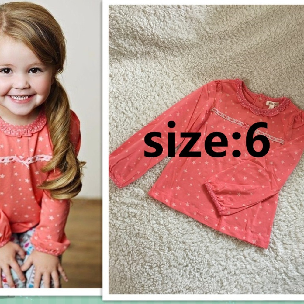 NEW Matilda Jane Coral Star Eisley Top 6